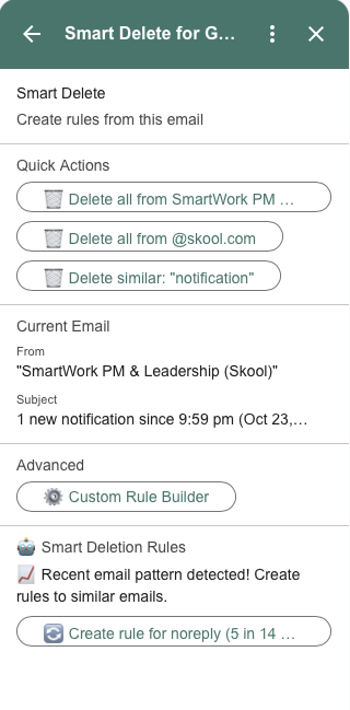 Smart Delete for Gmail™ screenshot 3