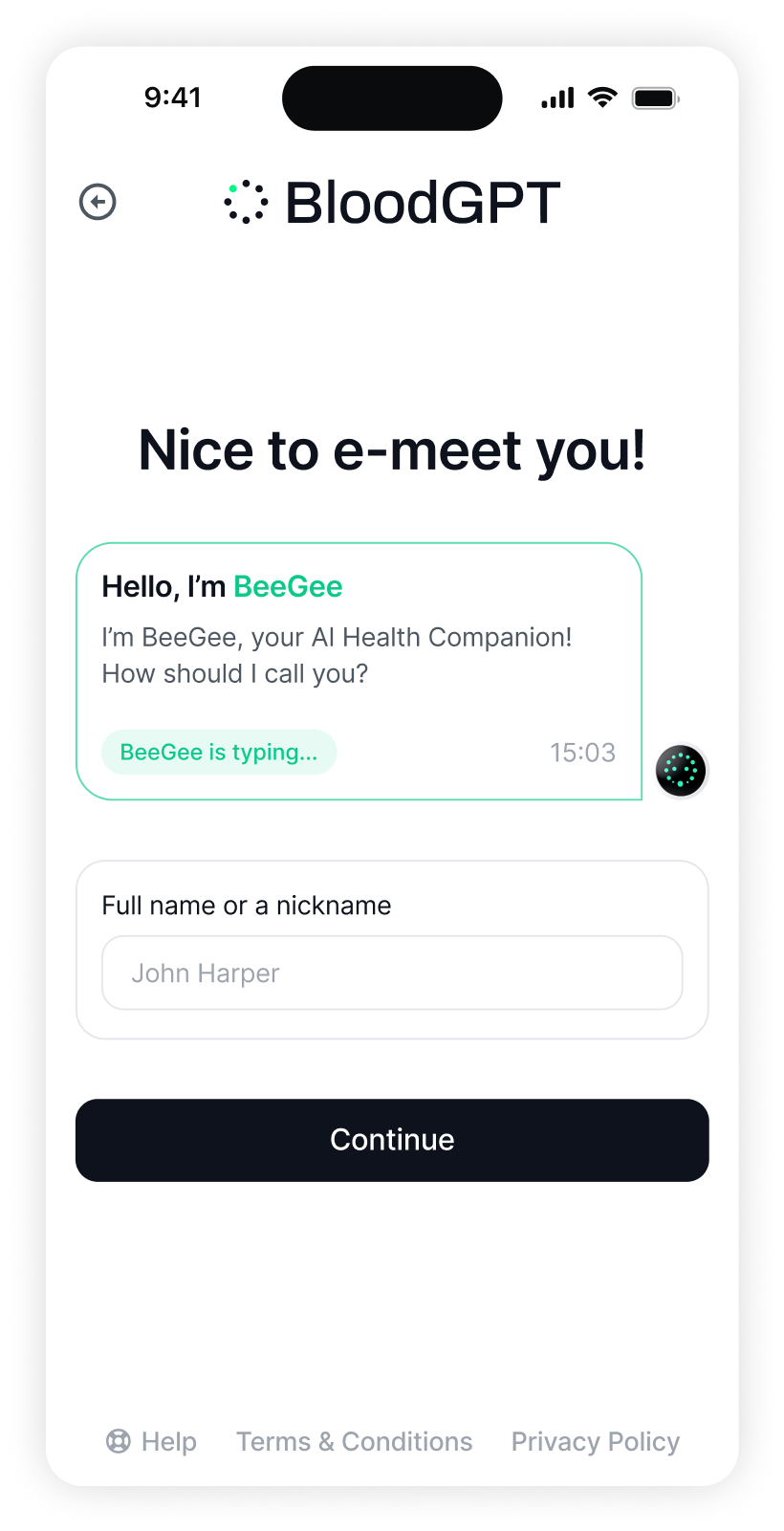 BloodGPT screenshot 1