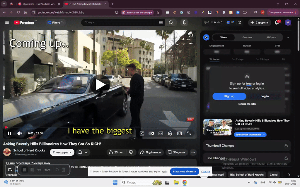 Cliptext.me - Youtube transcription tool screenshot 1