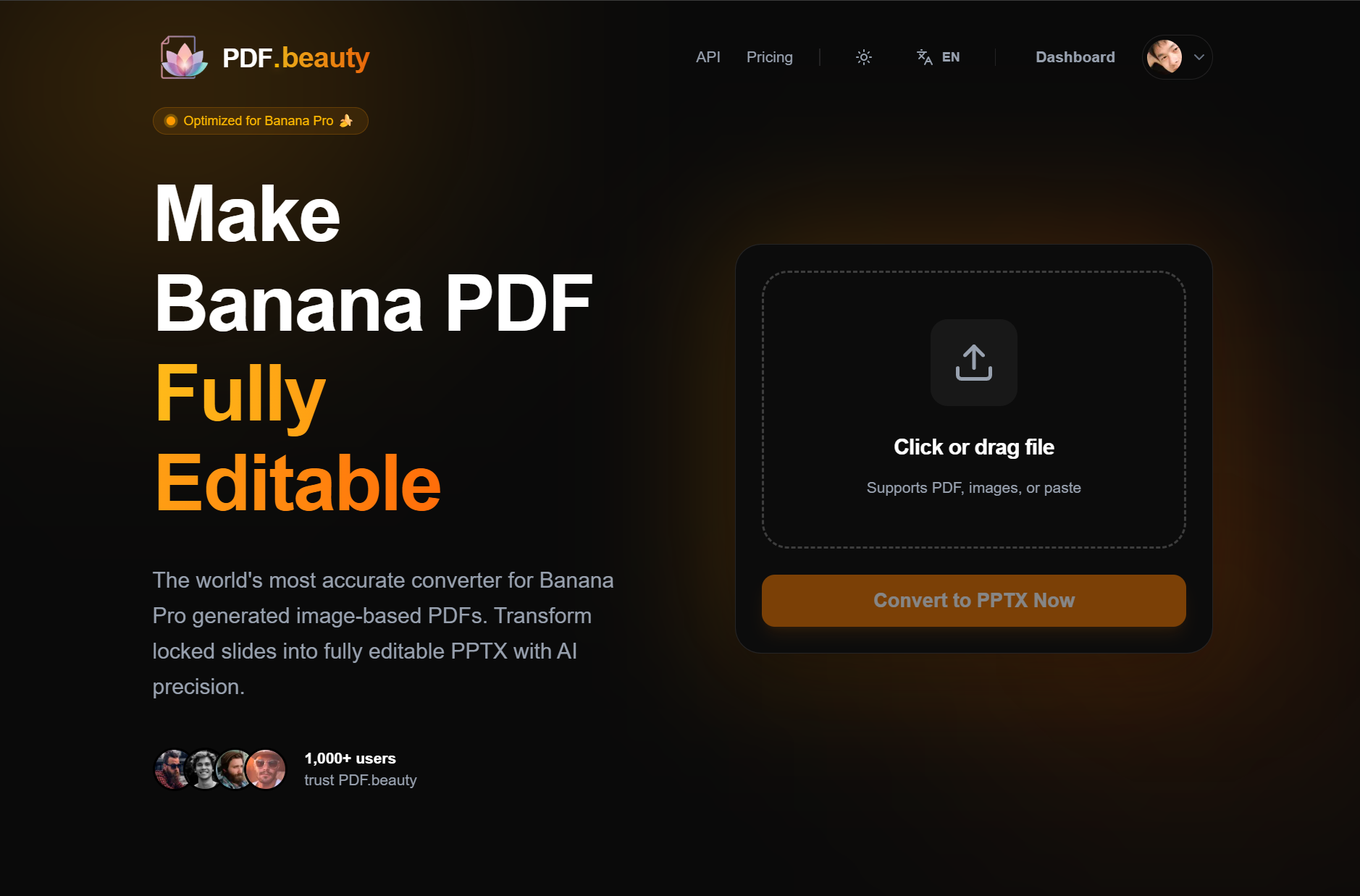 PDF.beauty for NotebookLM & Banana Pro screenshot 1