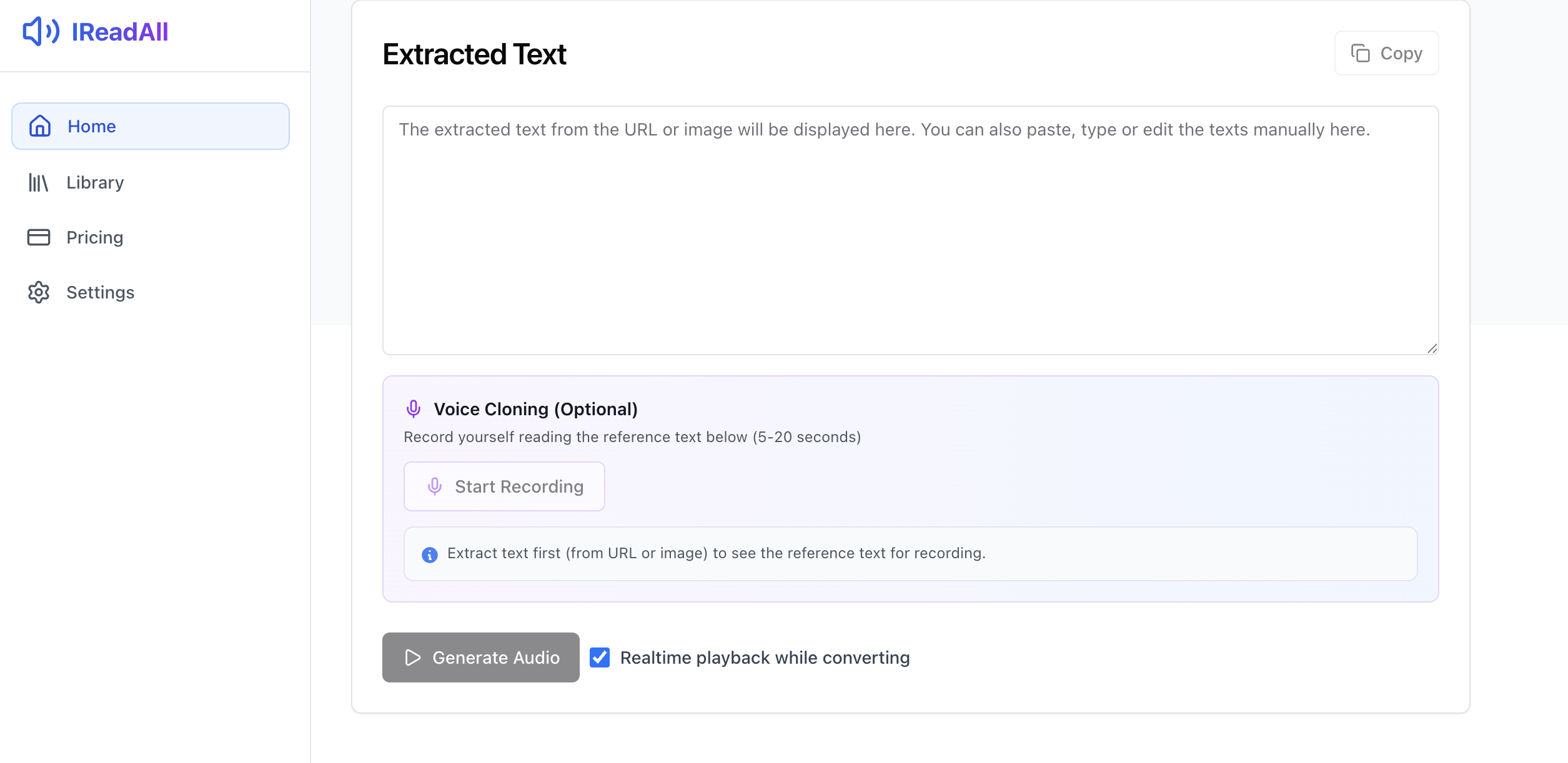 IReadAll-read texts with natural voice screenshot 1