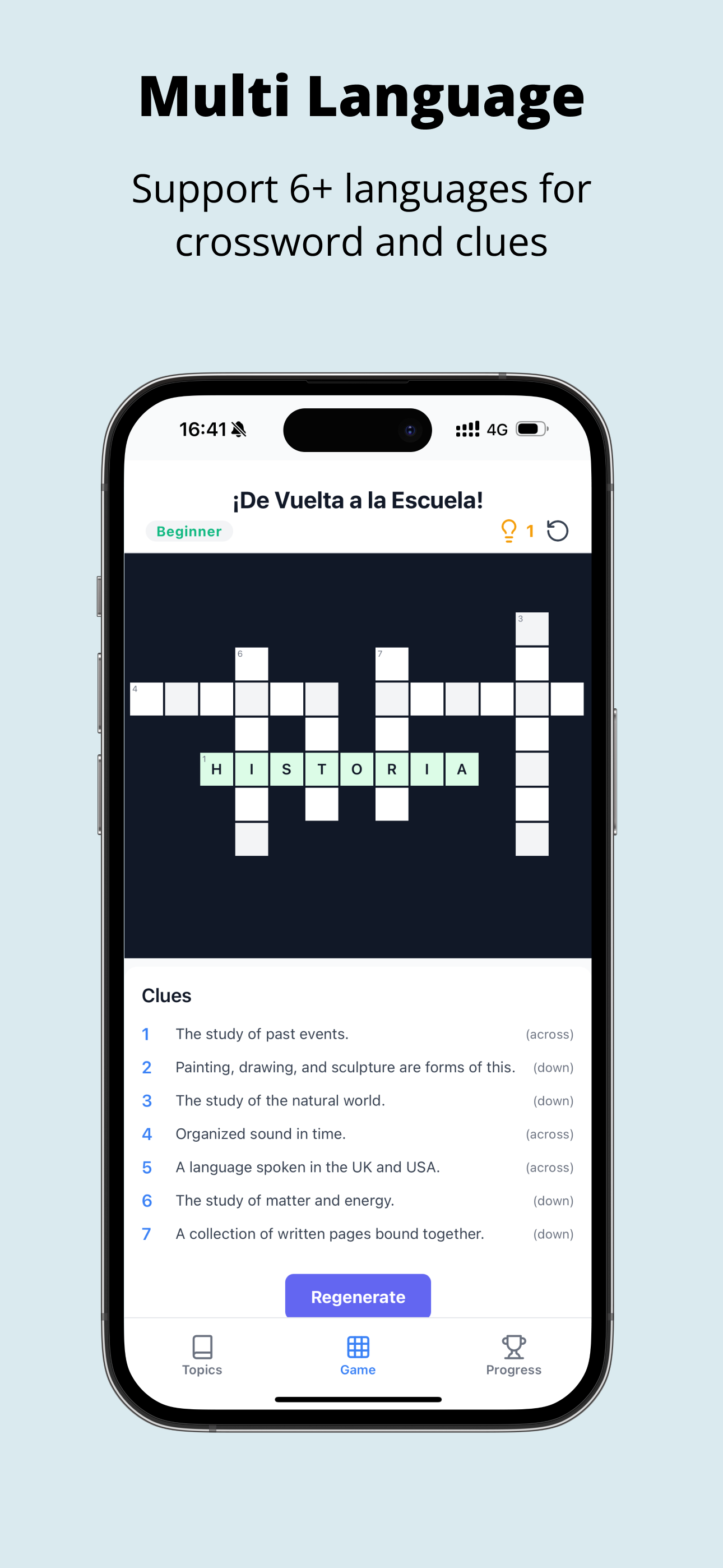 Crossword Learn - AI Crossword Puzzles screenshot 3