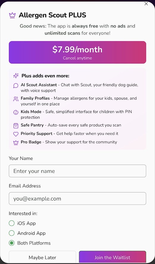 Allergen Scout screenshot 14