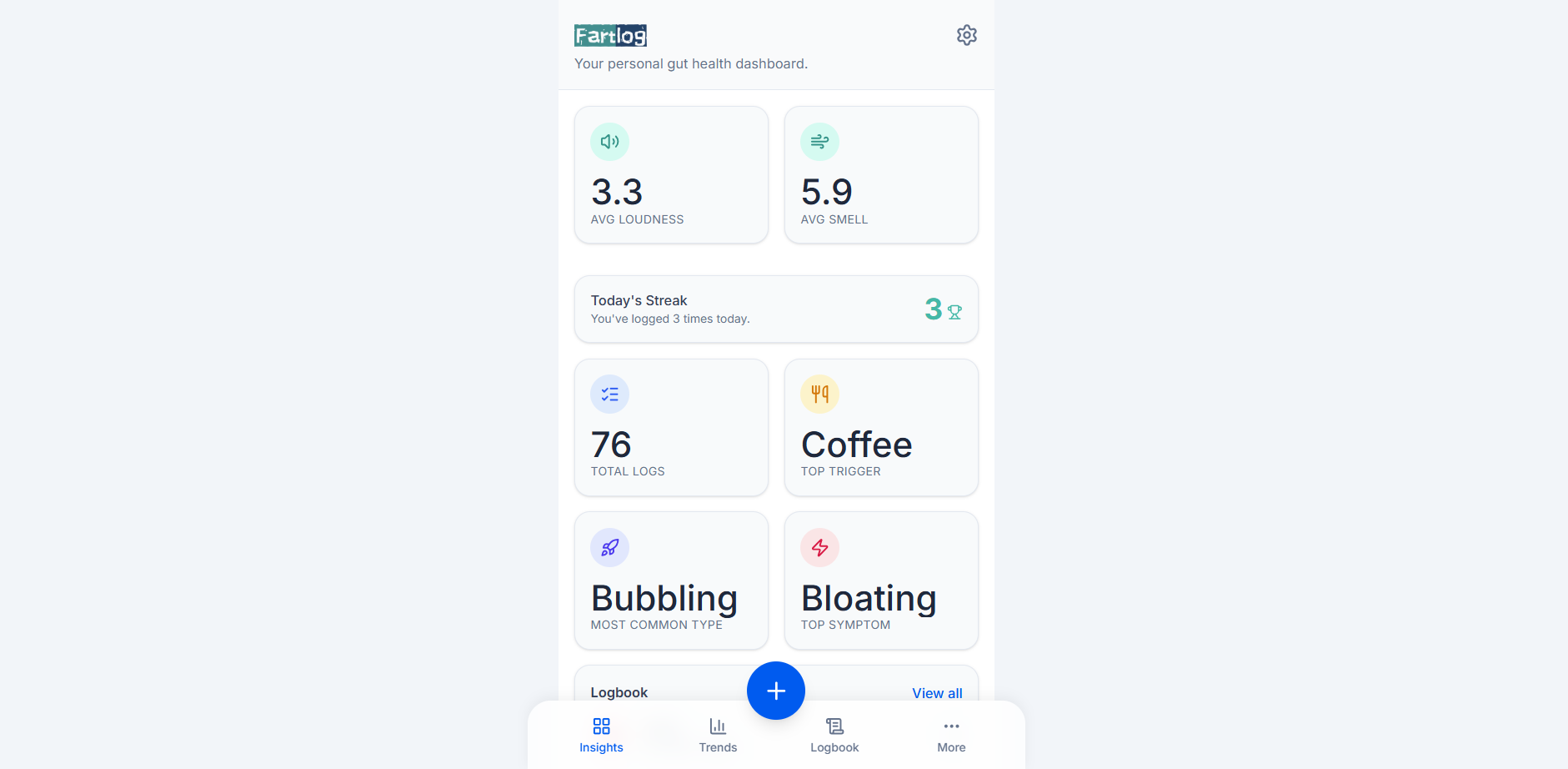 FartLog screenshot 1