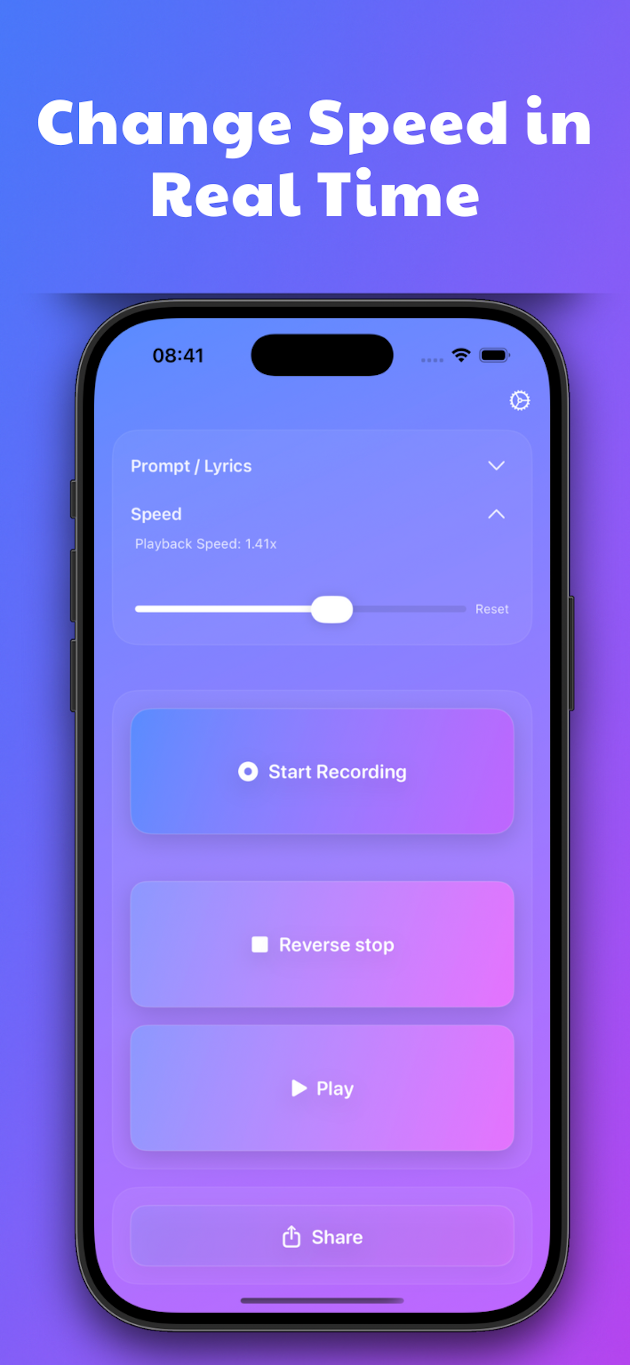 Reverse Audio Singing RVRSD screenshot 3