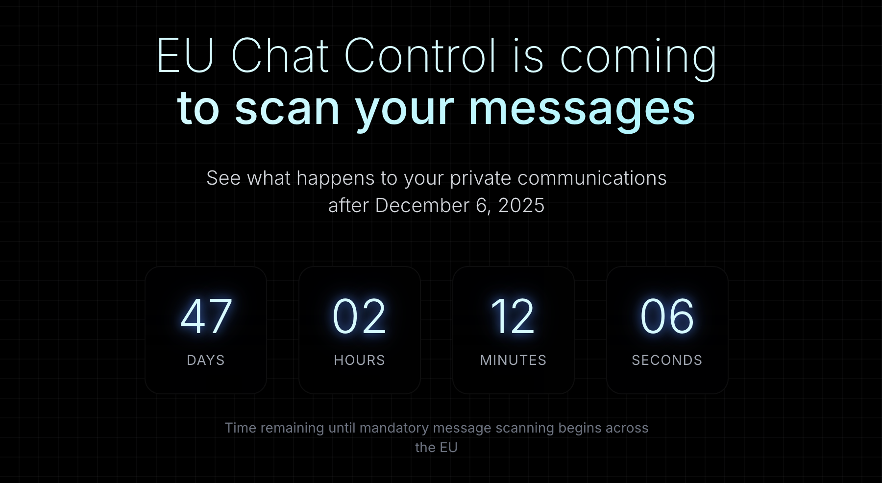 Chat Control Simulator screenshot 1