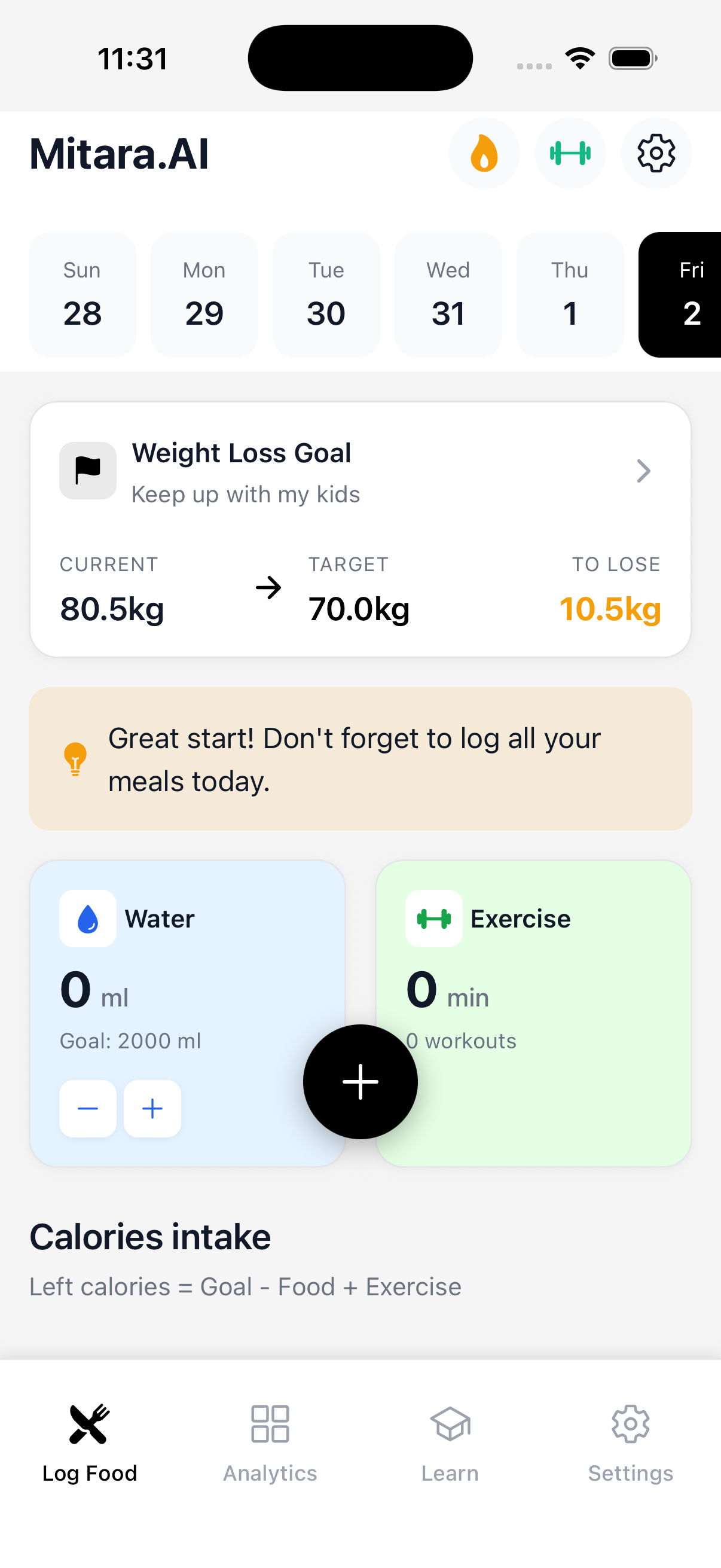 MitaraAI - Your AI nutrition coach screenshot 3