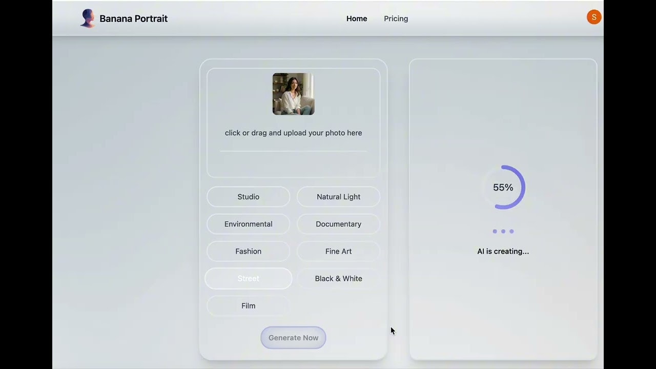 bananaportrait screenshot 1