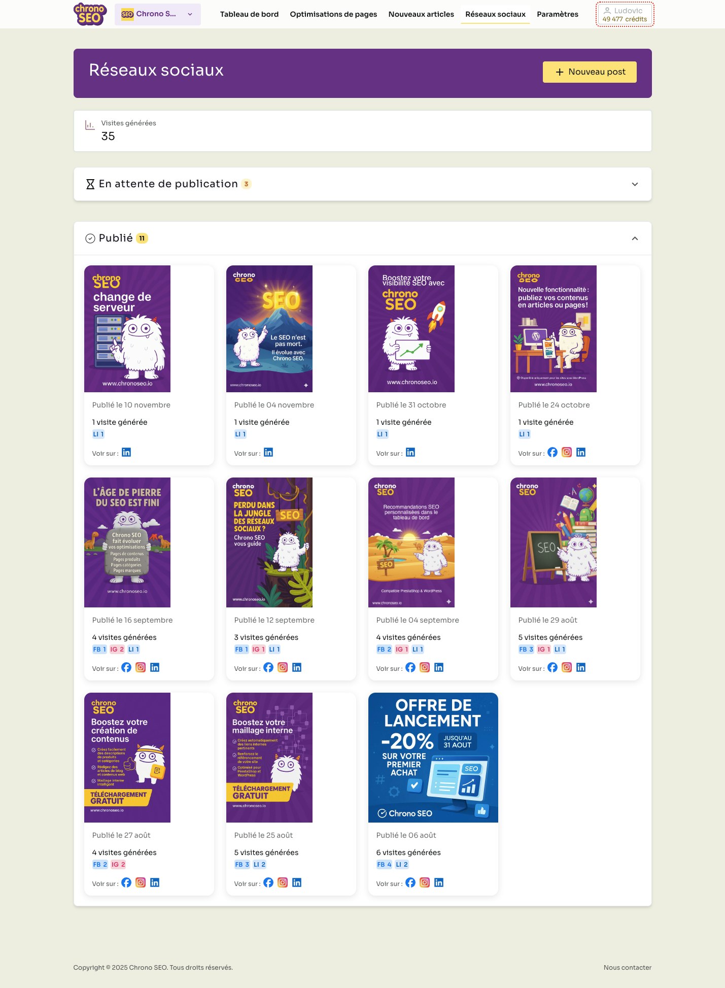 Chrono SEO screenshot 4