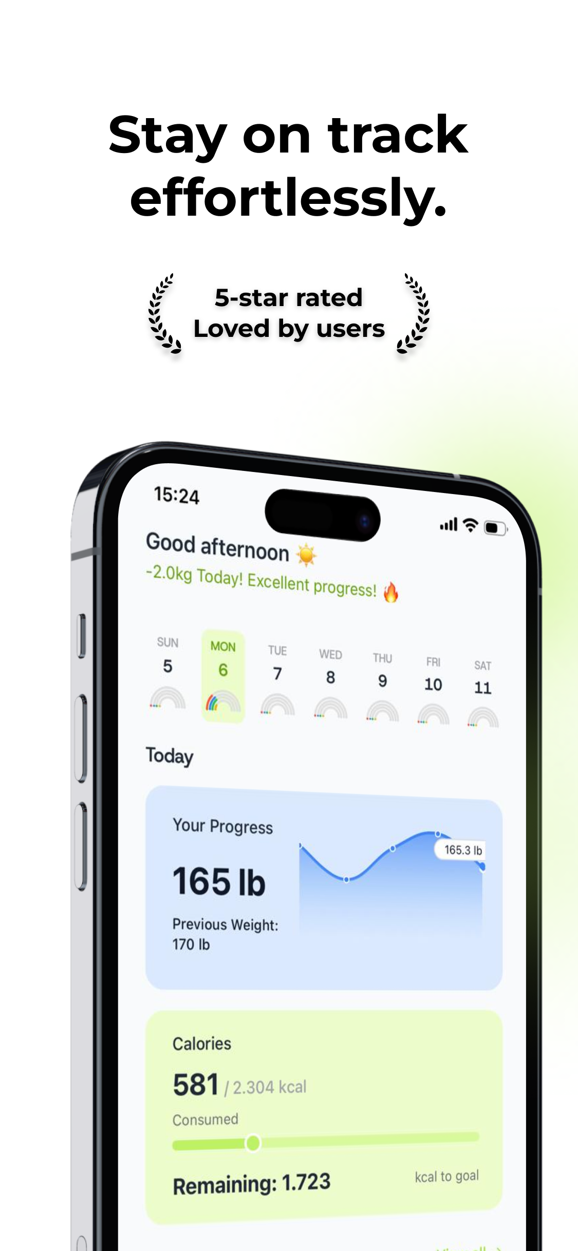 Foodiary: the no-BS calorie tracker screenshot 1