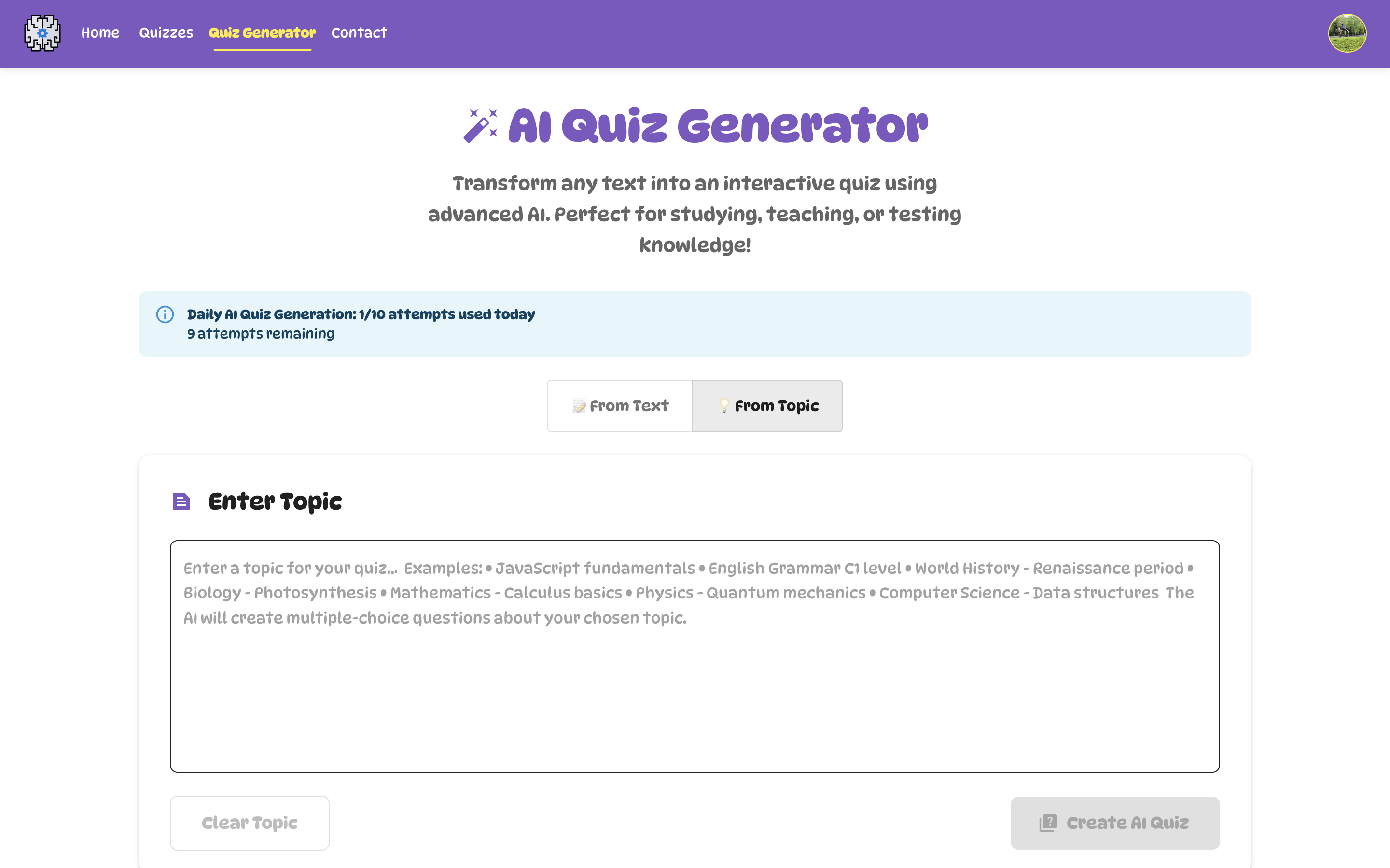 QuizGenerator screenshot 5