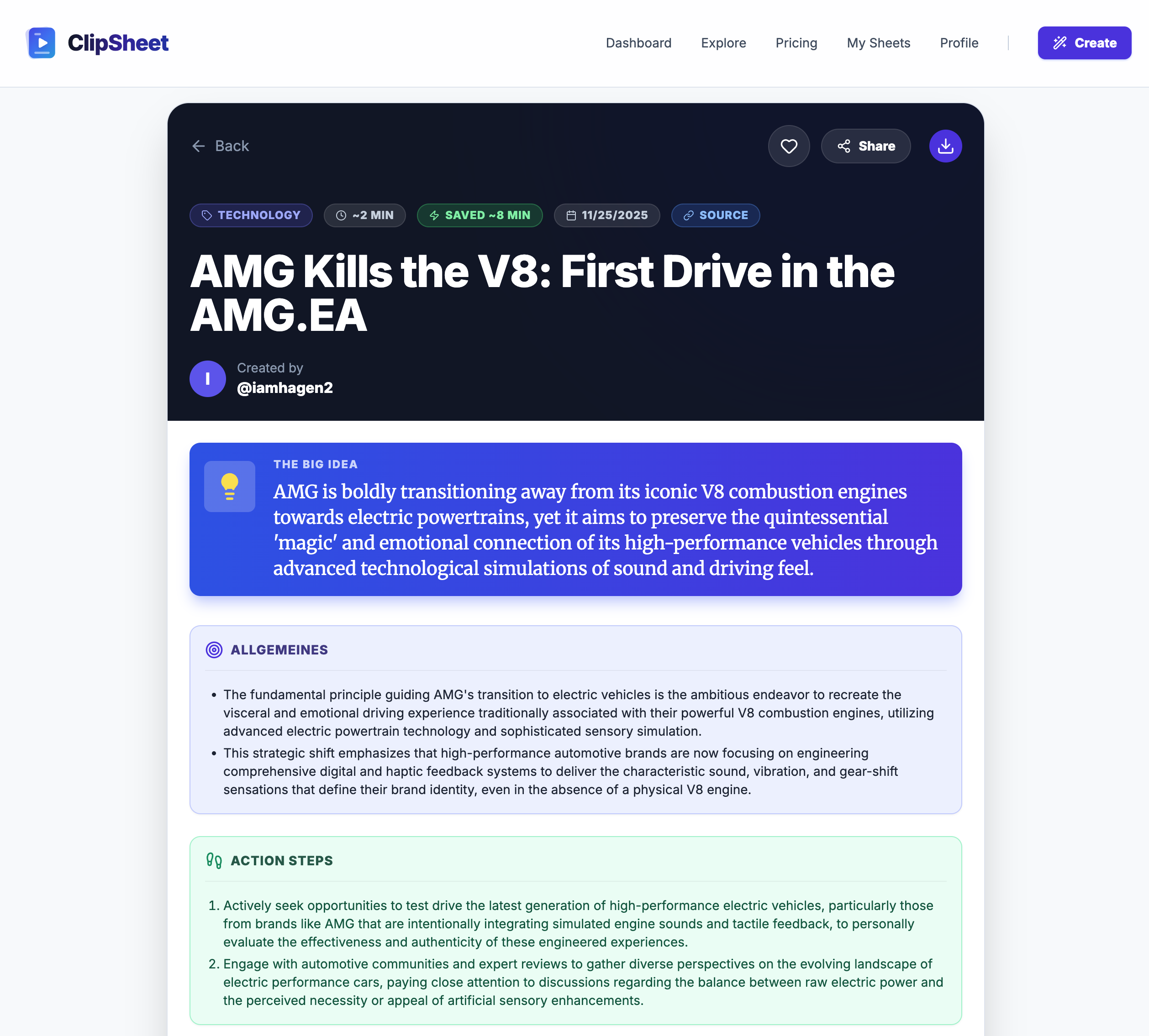 ClipSheet screenshot 1