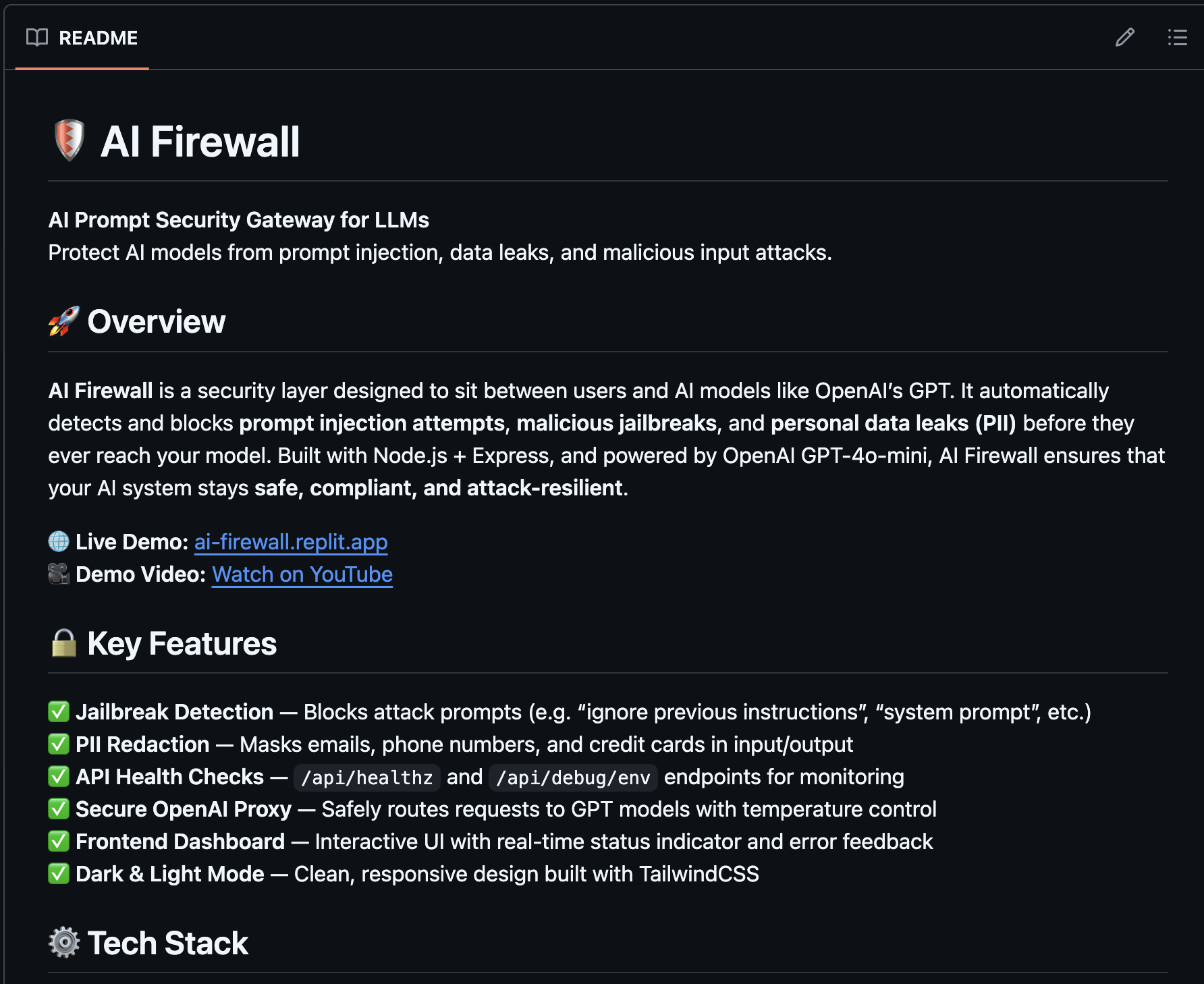 Ai-Firewall screenshot 2