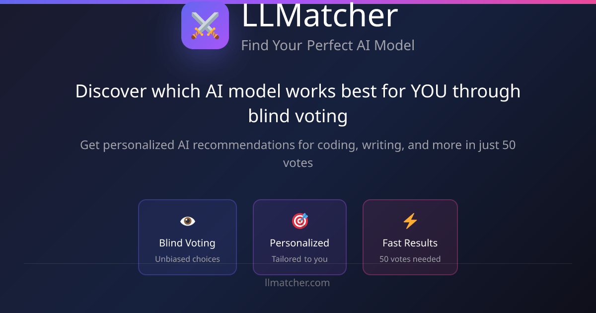 LLMatcher screenshot 1