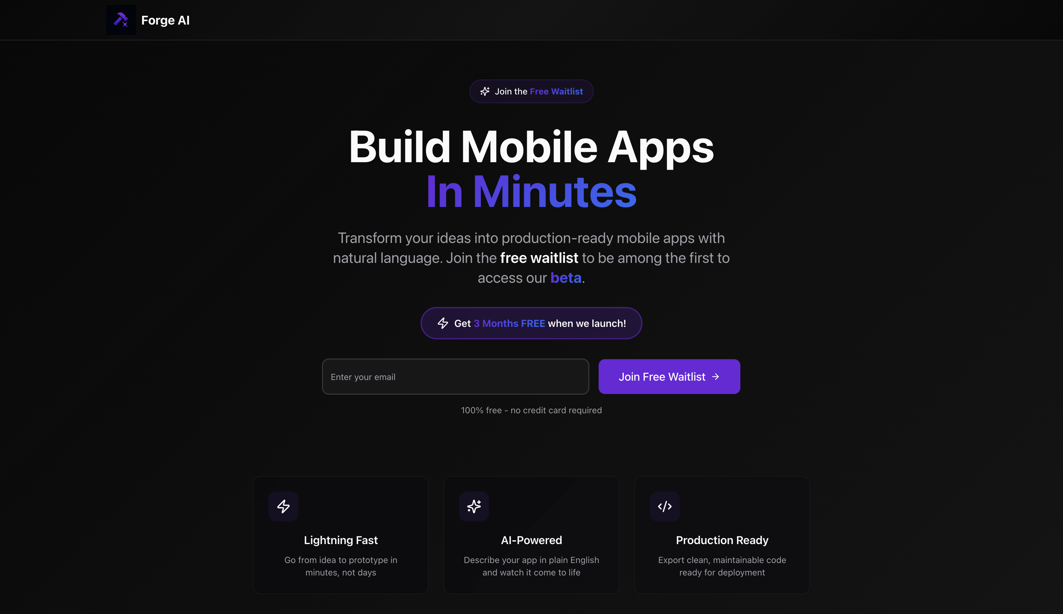 Forge AI Launch screenshot 1
