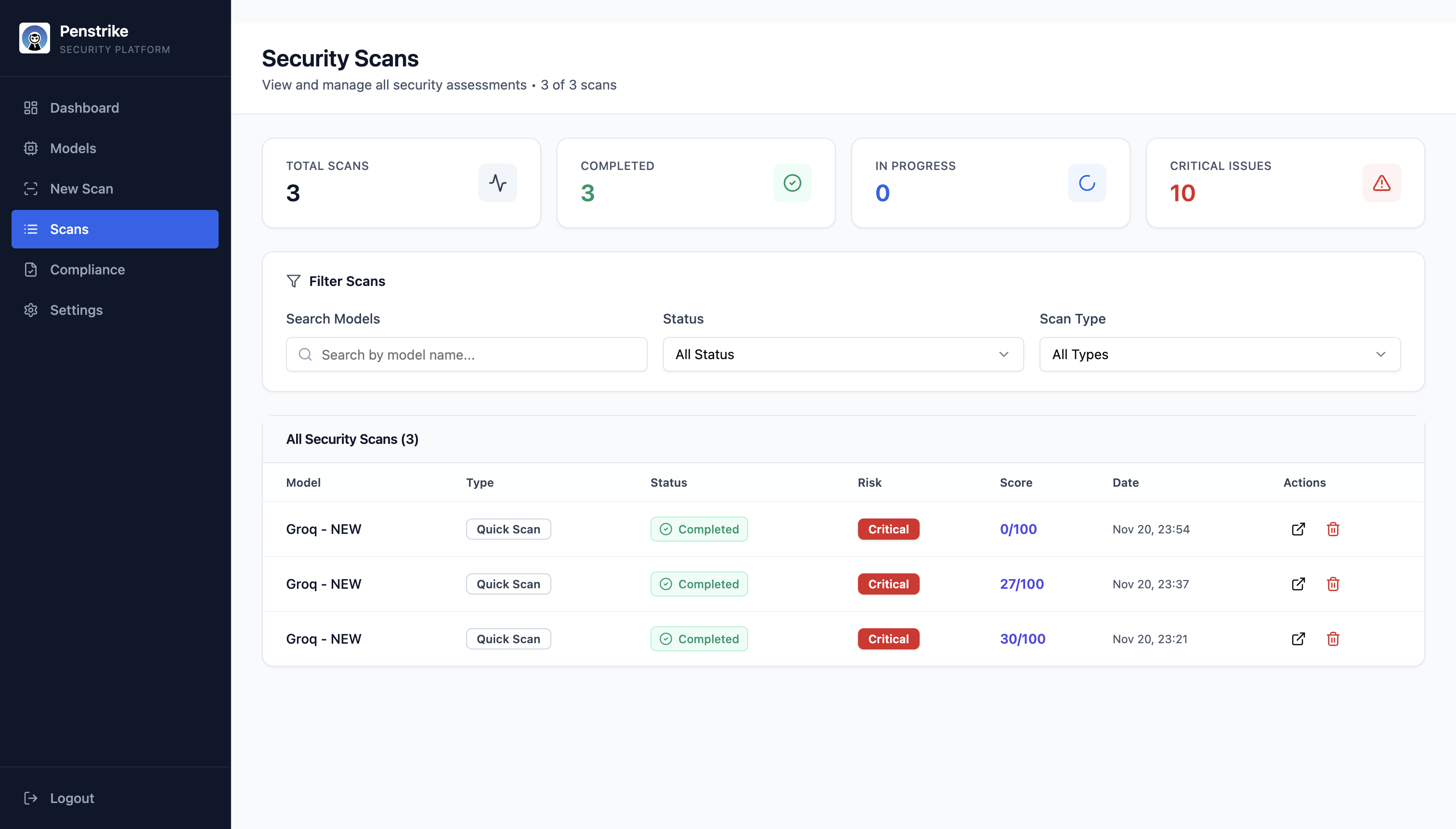 Penstrike Security screenshot 3