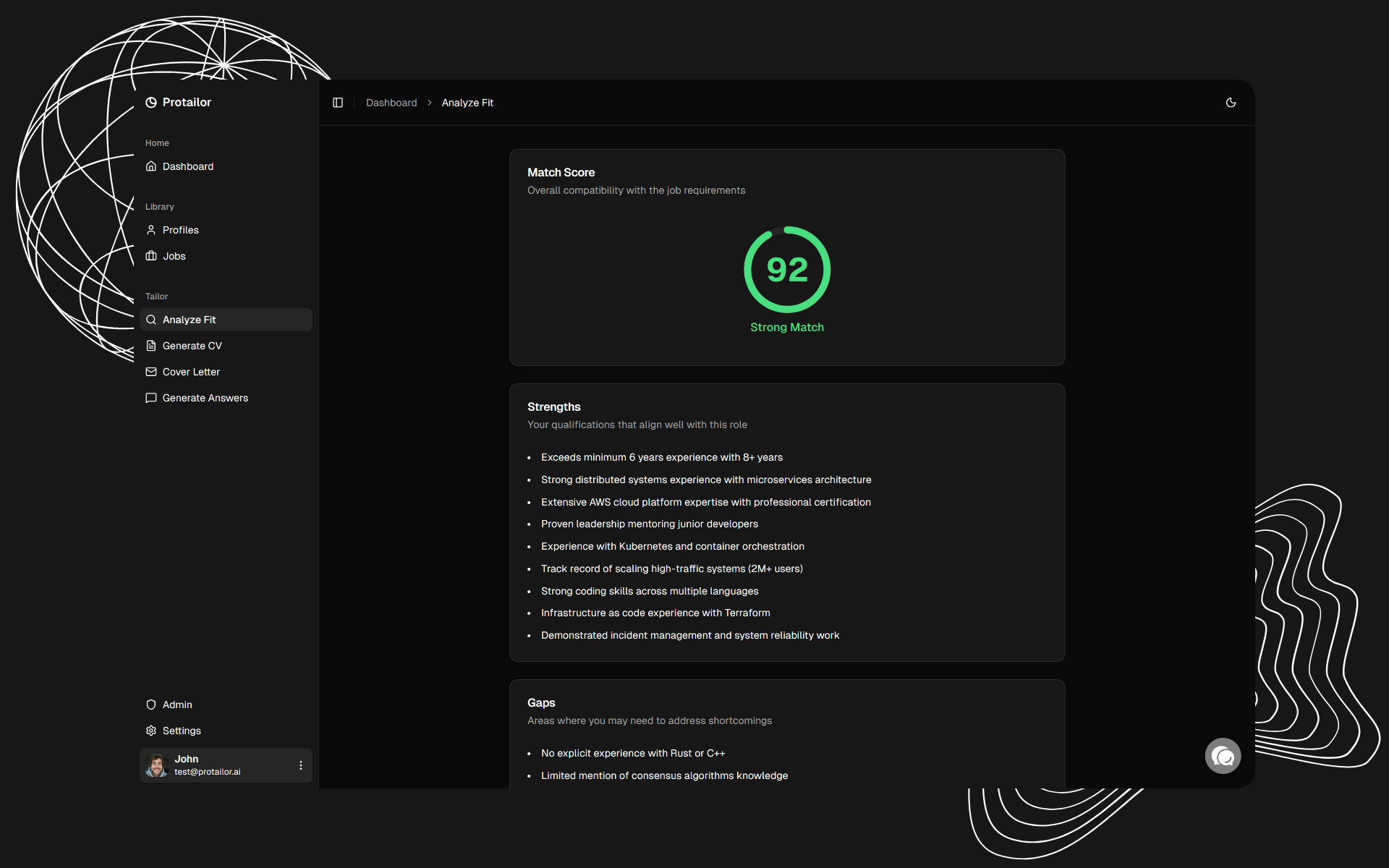 Protailor screenshot 5