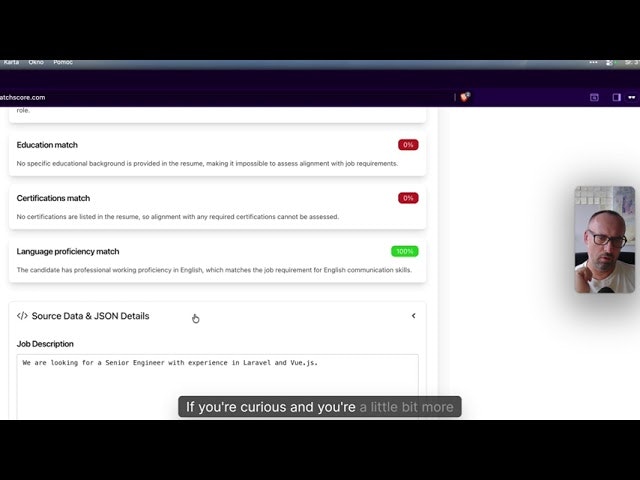 Resume vs Job Match Score screenshot 3