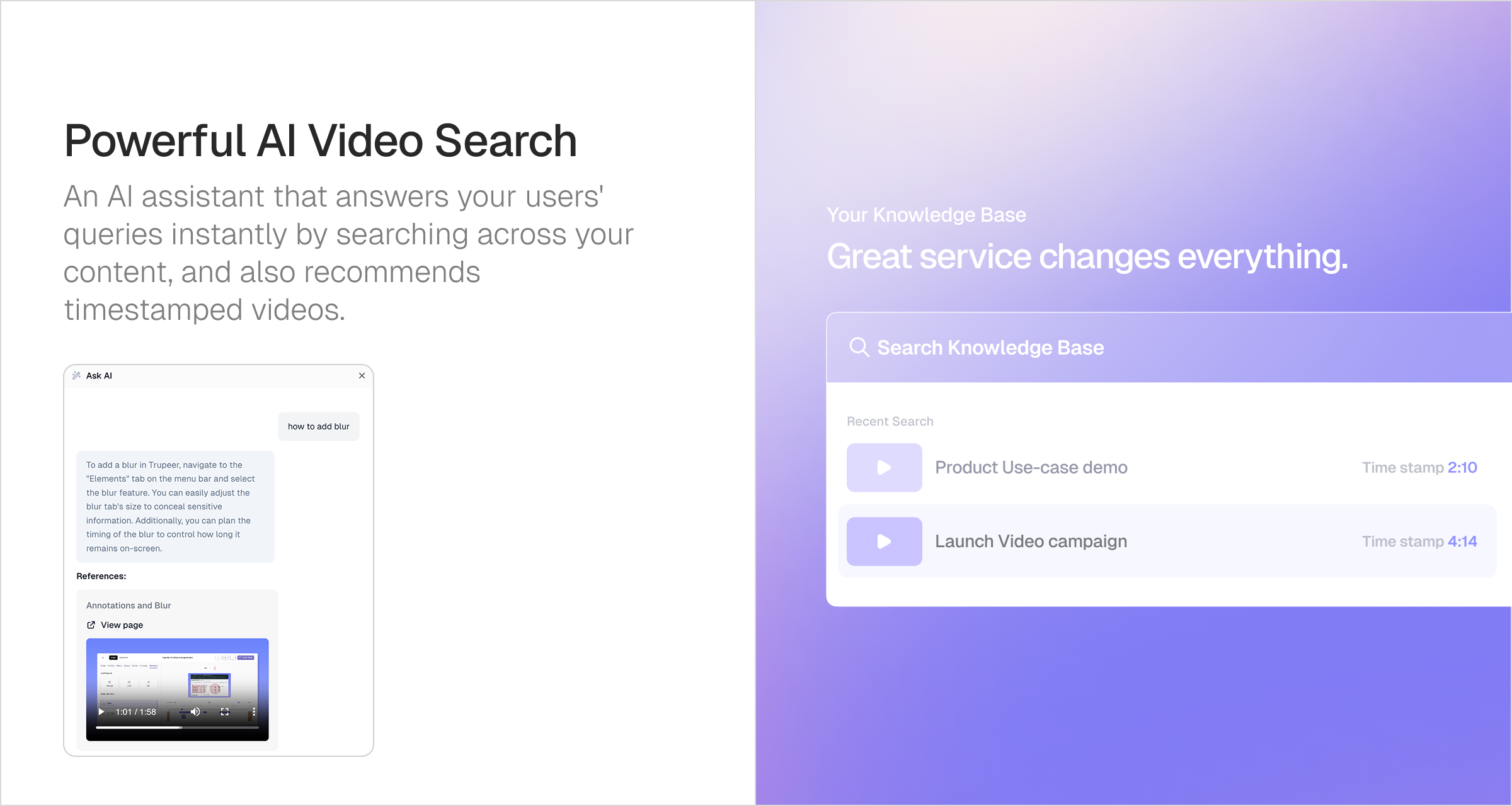 Trupeer: Knowledge Base with AI Search screenshot 2