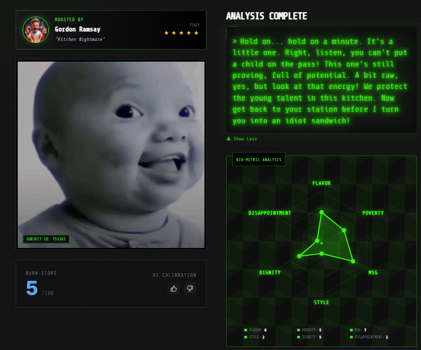 roastme-Gemini screenshot 1