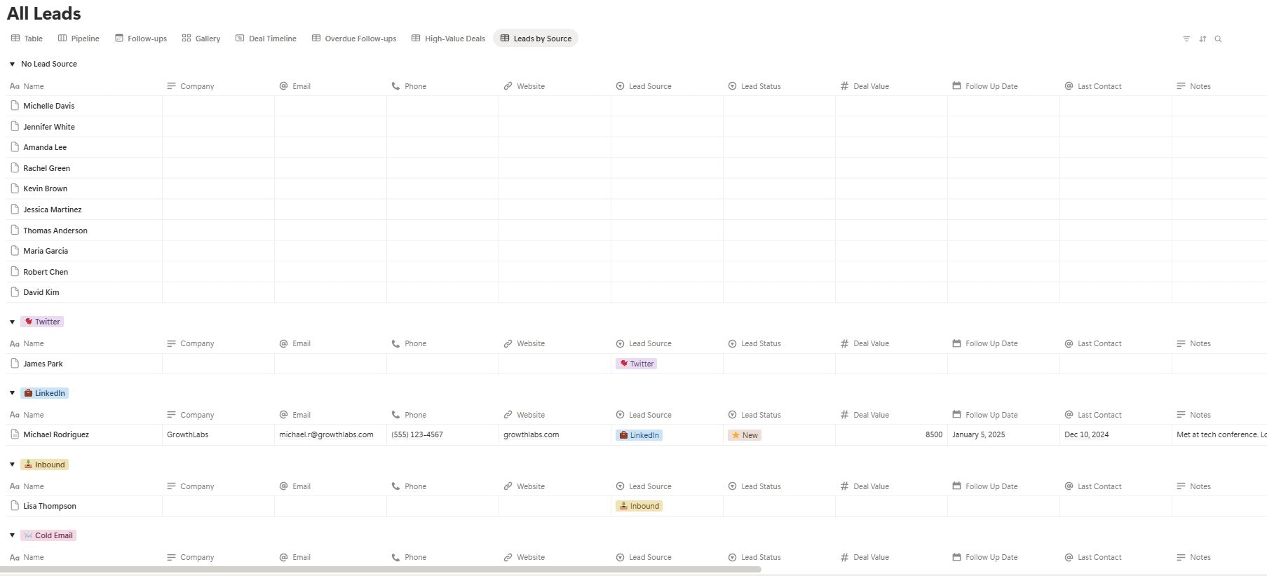 Freelancer Lead Manager screenshot 2