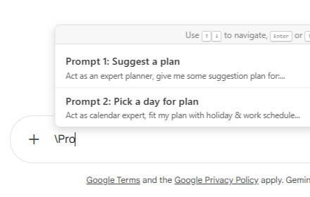 Prompt Managers screenshot 2