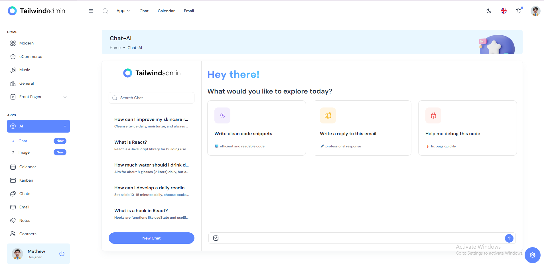 Tailwind Admin screenshot 3