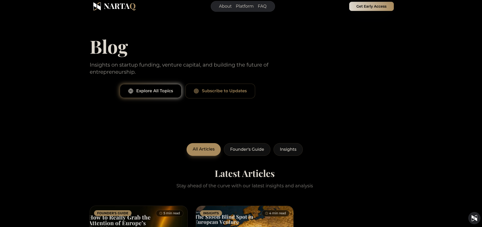Launching the NartaQ Blog screenshot 1