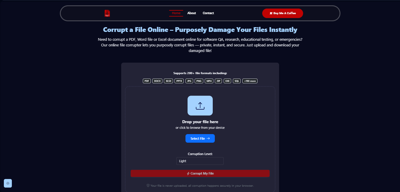 Corrupt A File Online | Fast & Secure screenshot 3