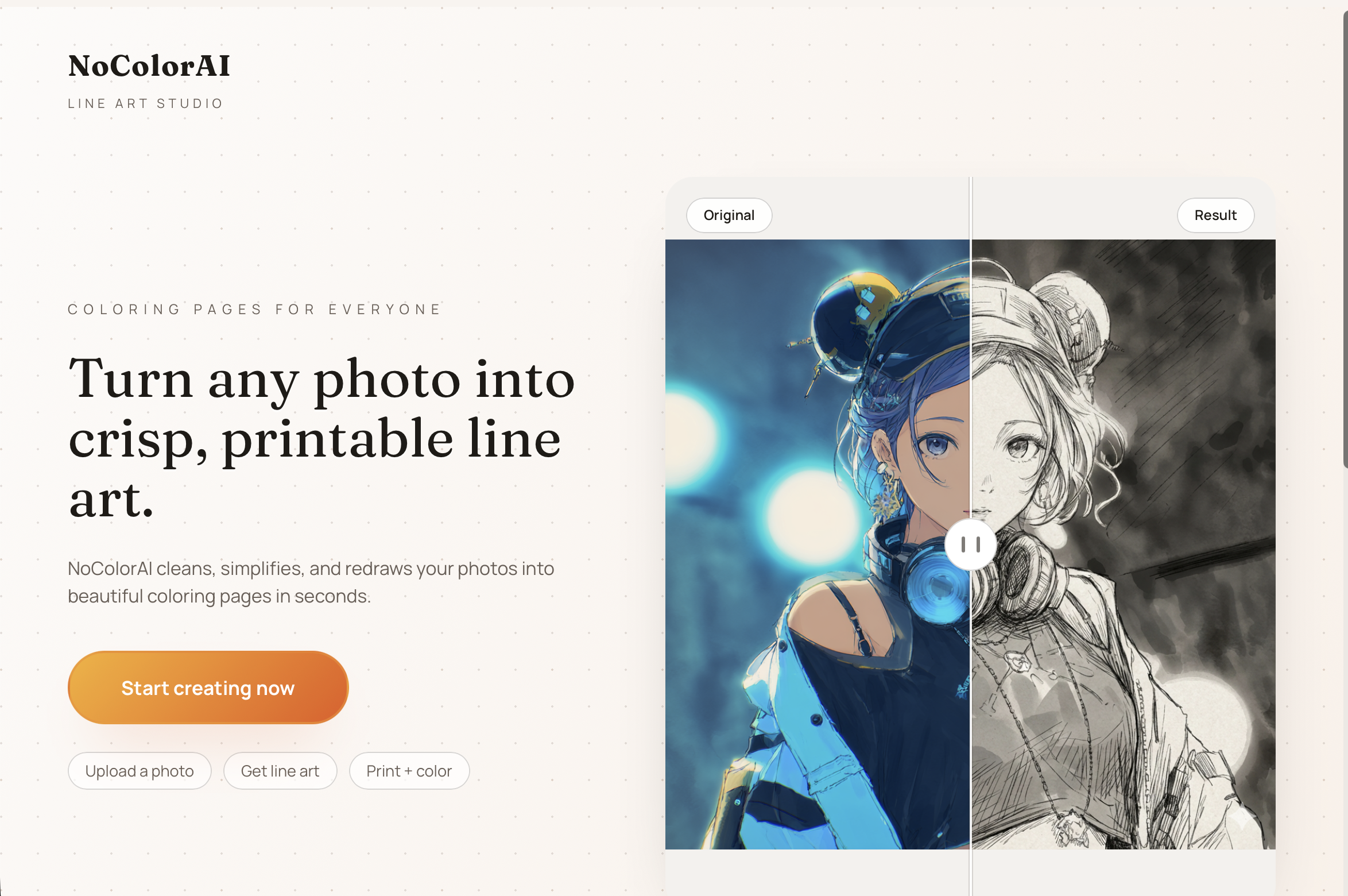 NoColorAI screenshot 1