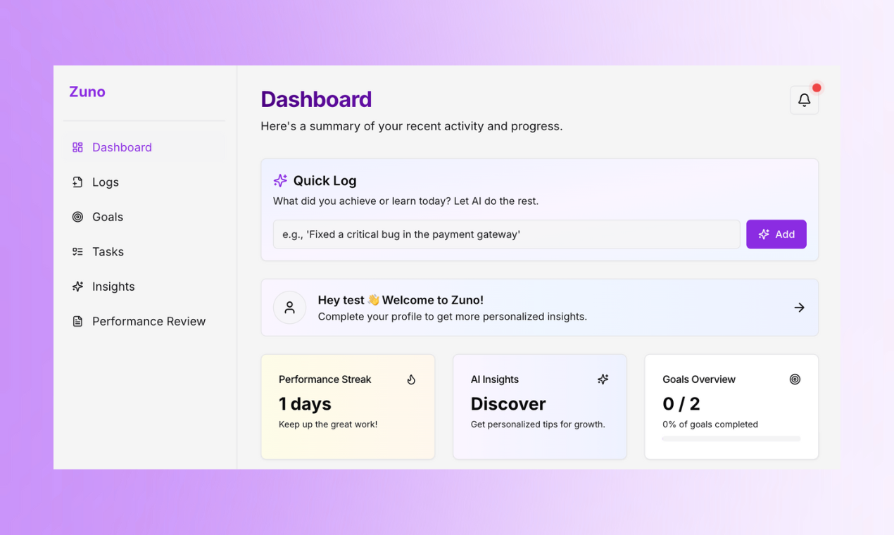 Zuno screenshot 3
