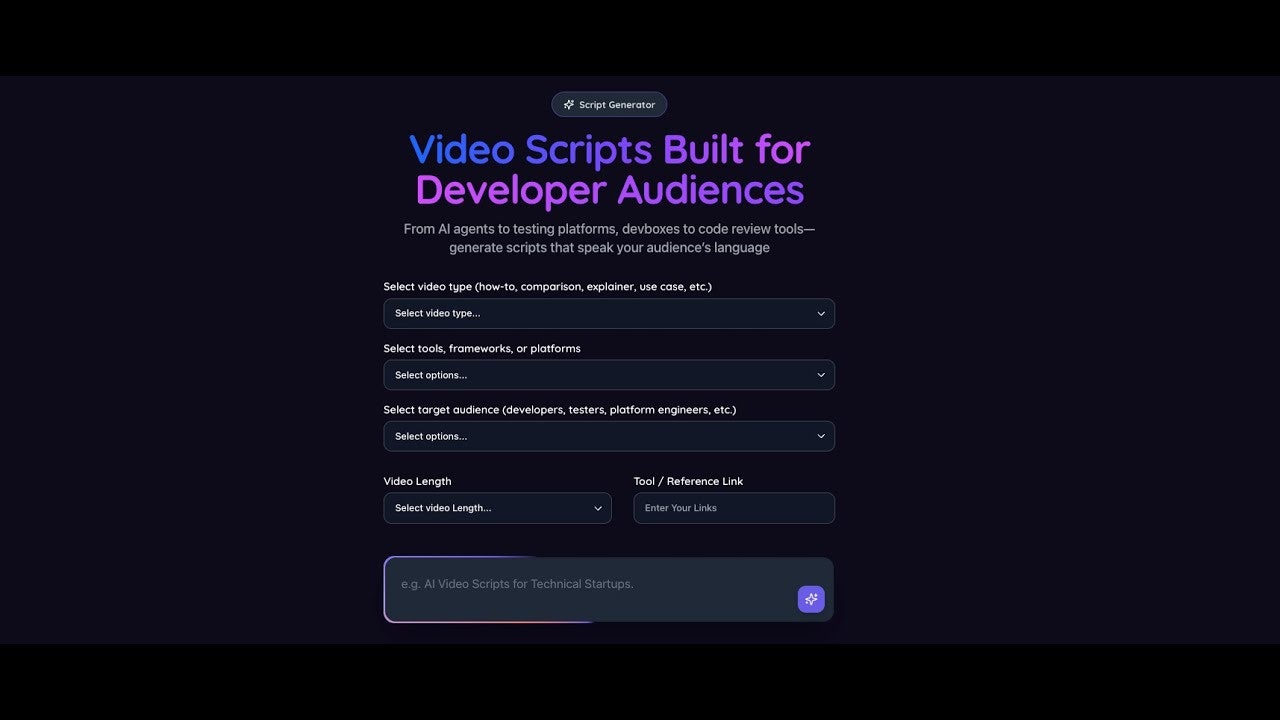 Infrasity Video Script Generator screenshot 6