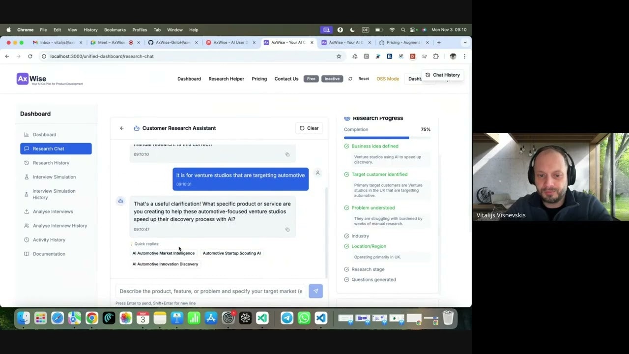 AxWise - AI User Discovery Engine screenshot 12