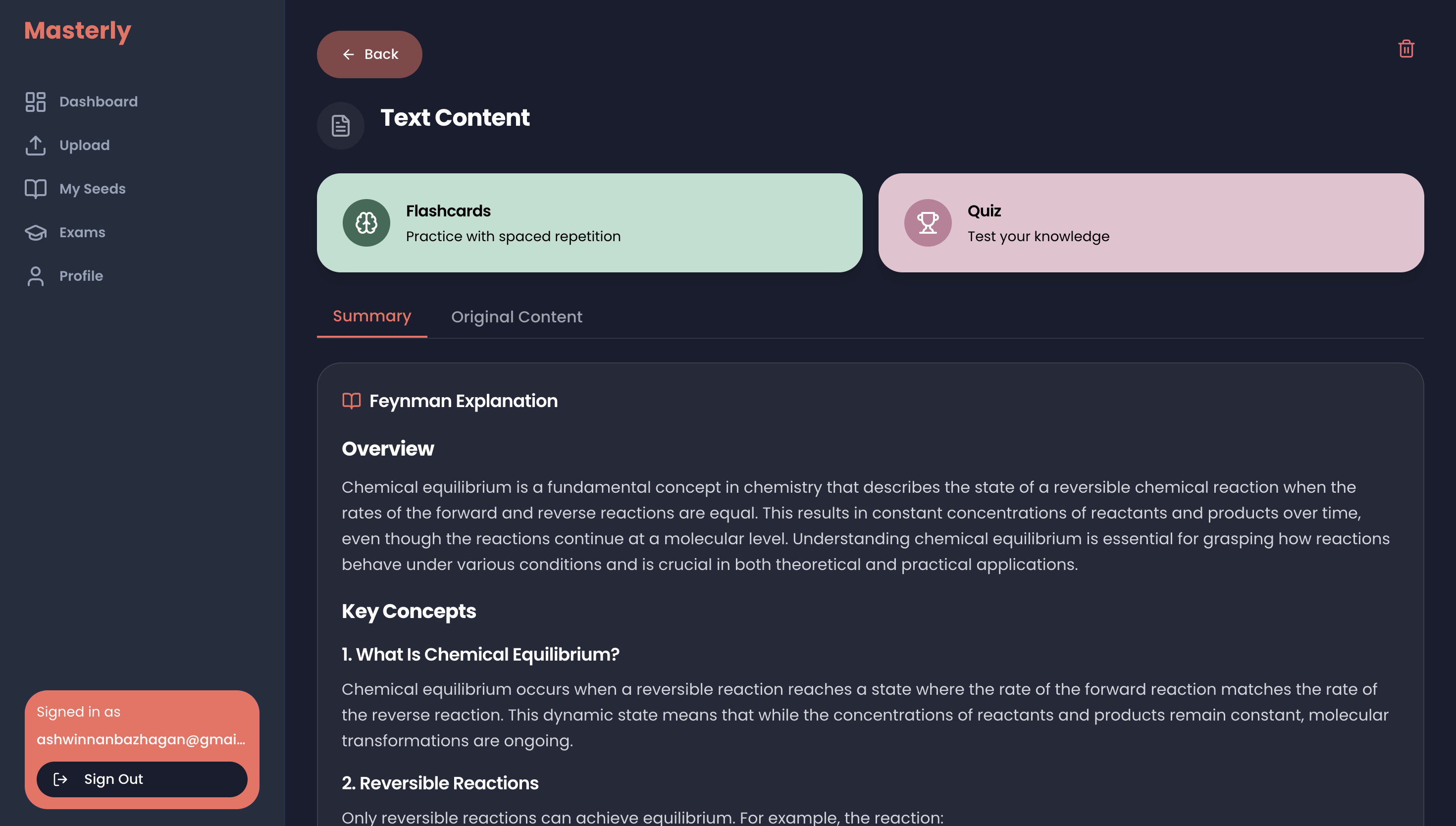 Masterly AI - Flashcards & Quiz screenshot 1