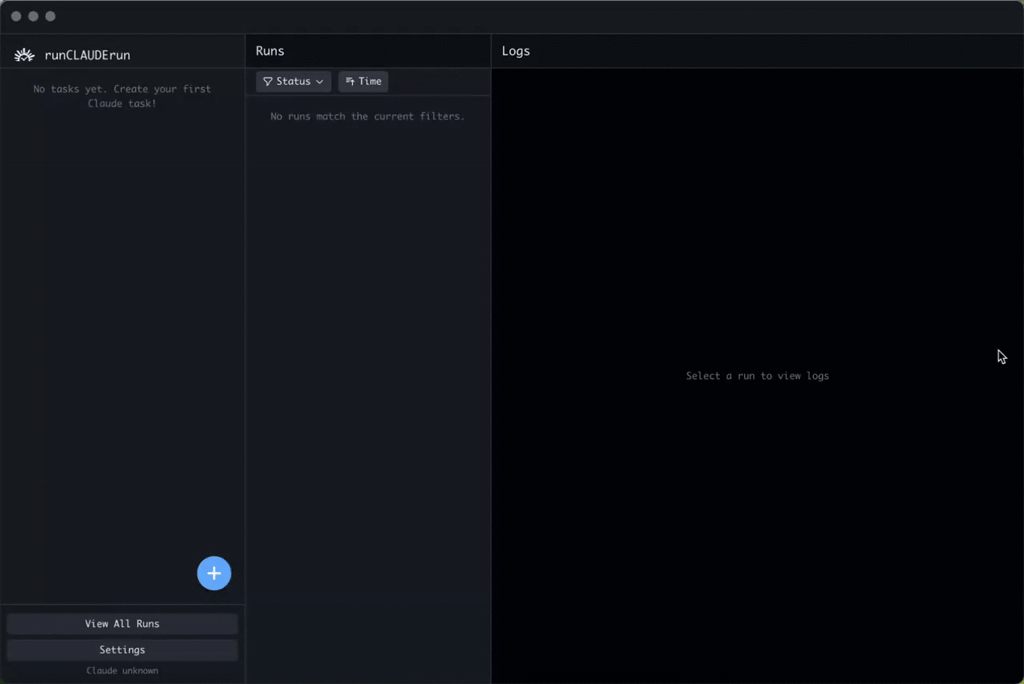 runCLAUDErun screenshot 3