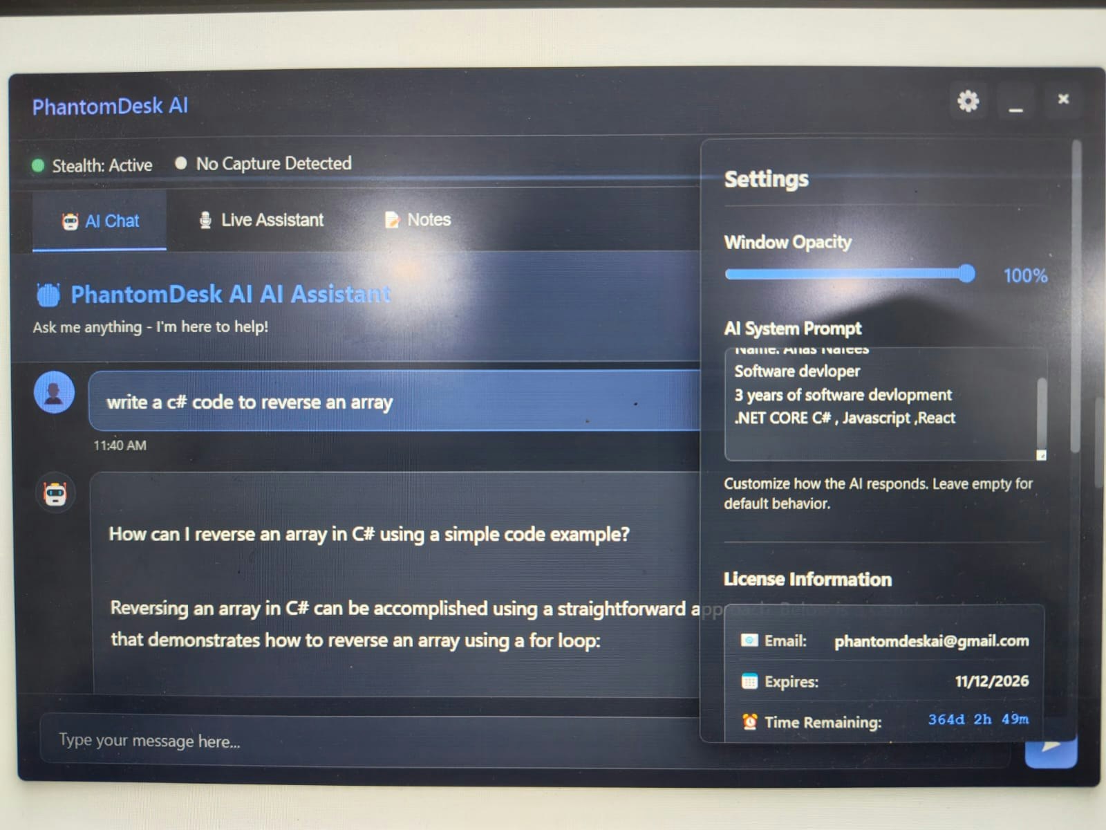 PhantomDESK AI screenshot 6