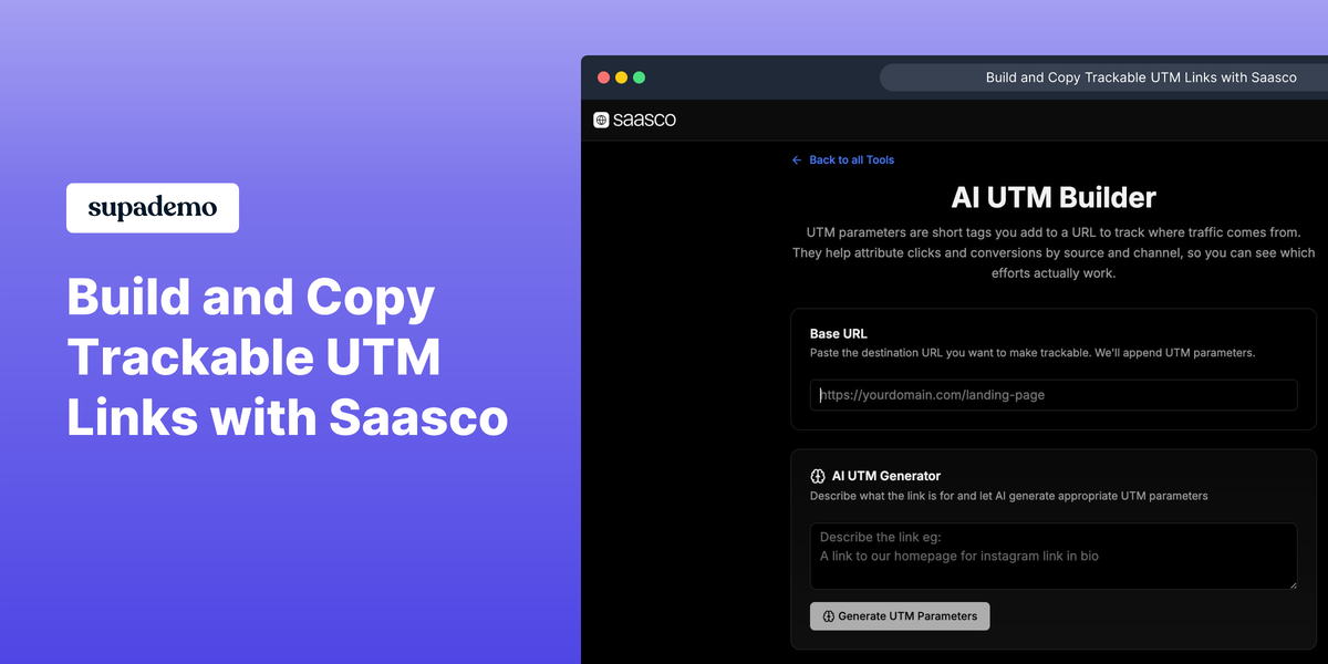 Saasco - UTM Builder screenshot 4