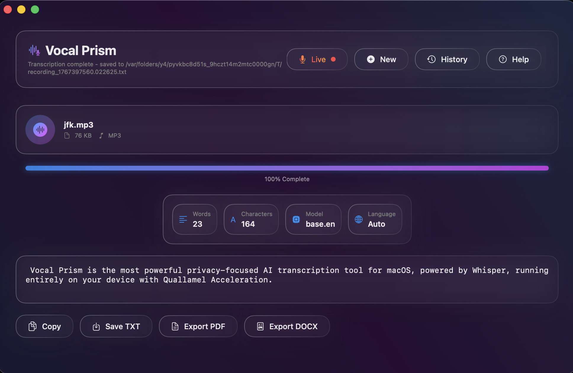Vocal Prism screenshot 2