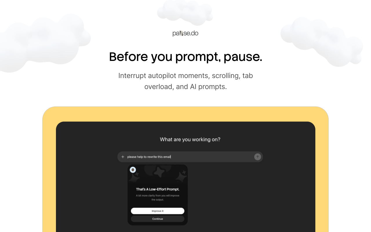Pause.do screenshot 2