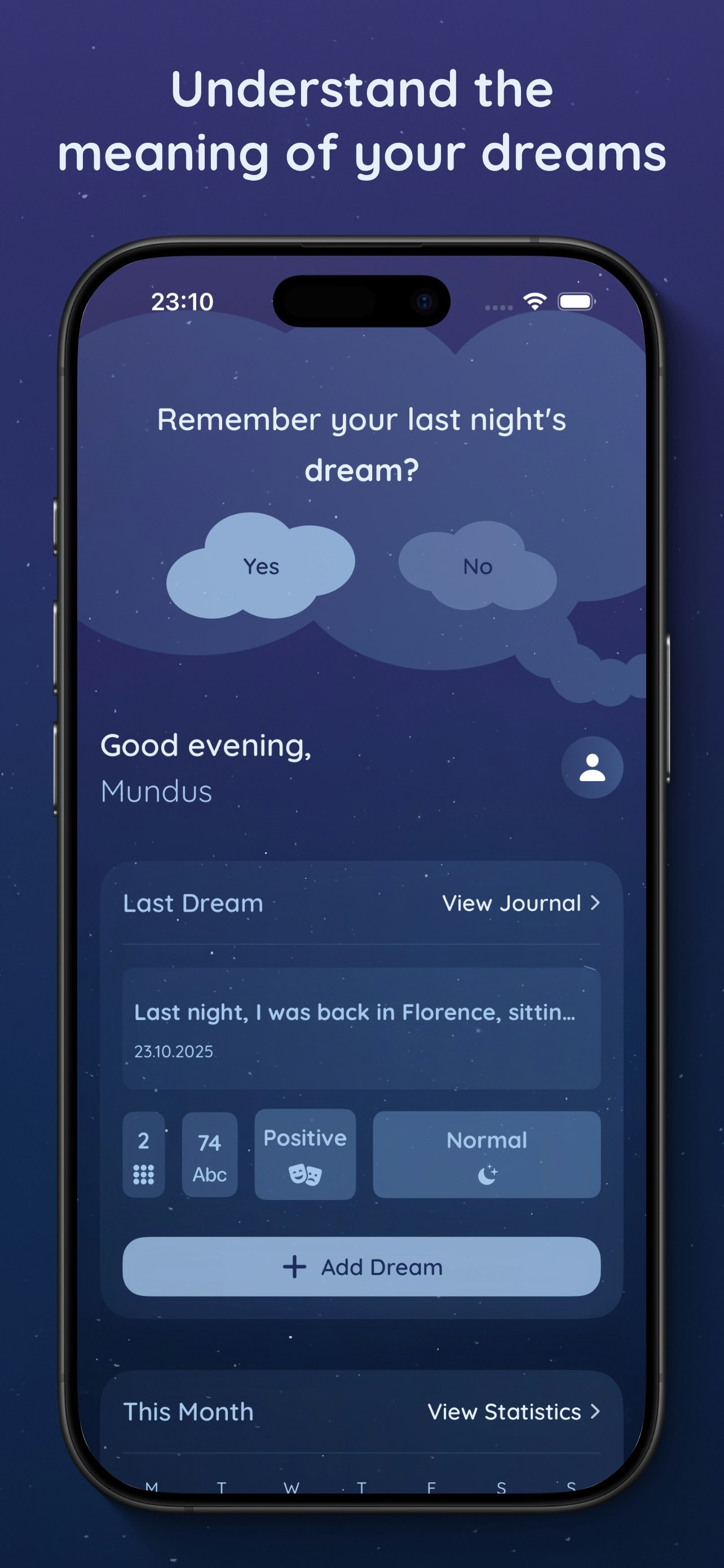Onyra: Lucid Dreaming App screenshot 1