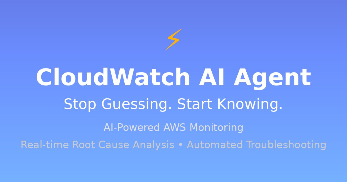 Cloudwatch AI Agent screenshot 1