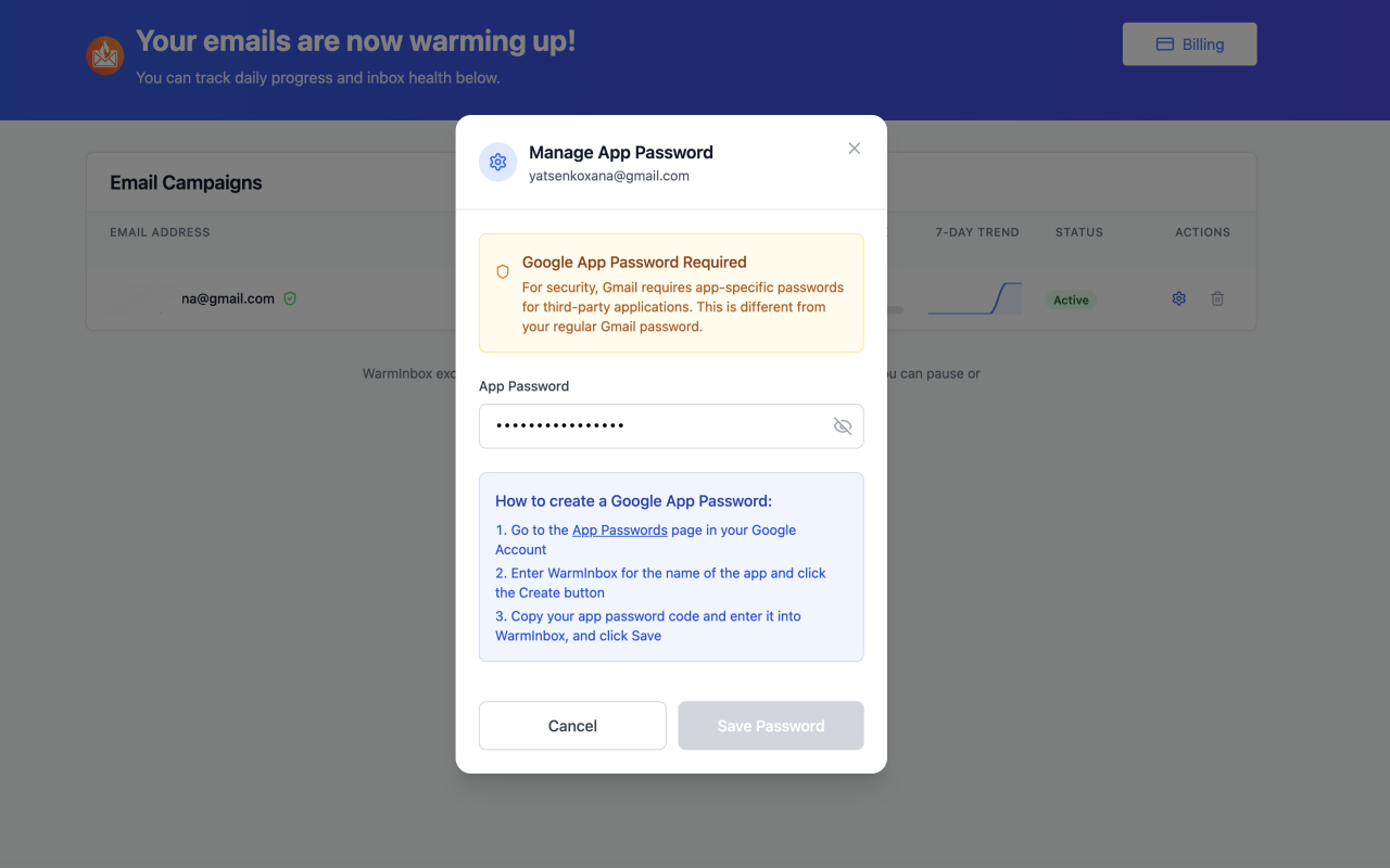 WarmInbox screenshot 4