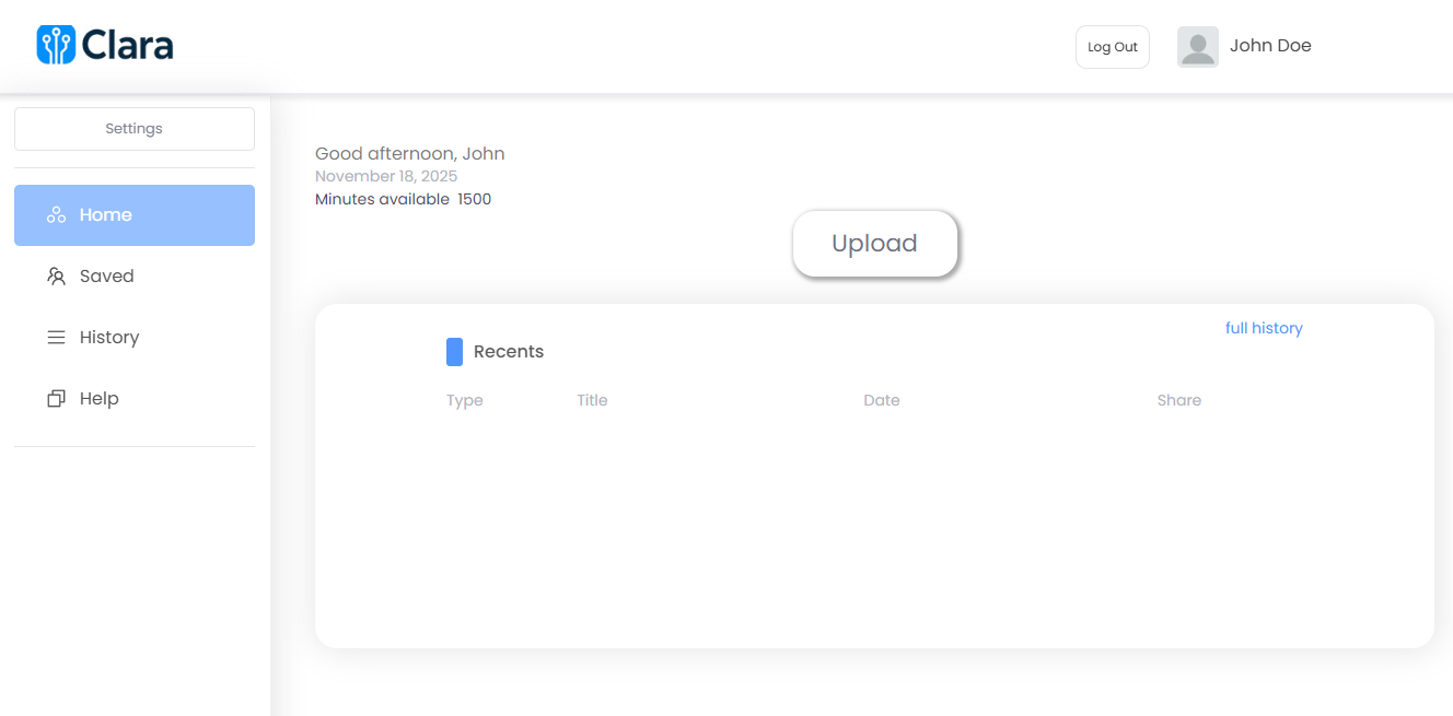 Clara – Meeting Summarizer screenshot 2