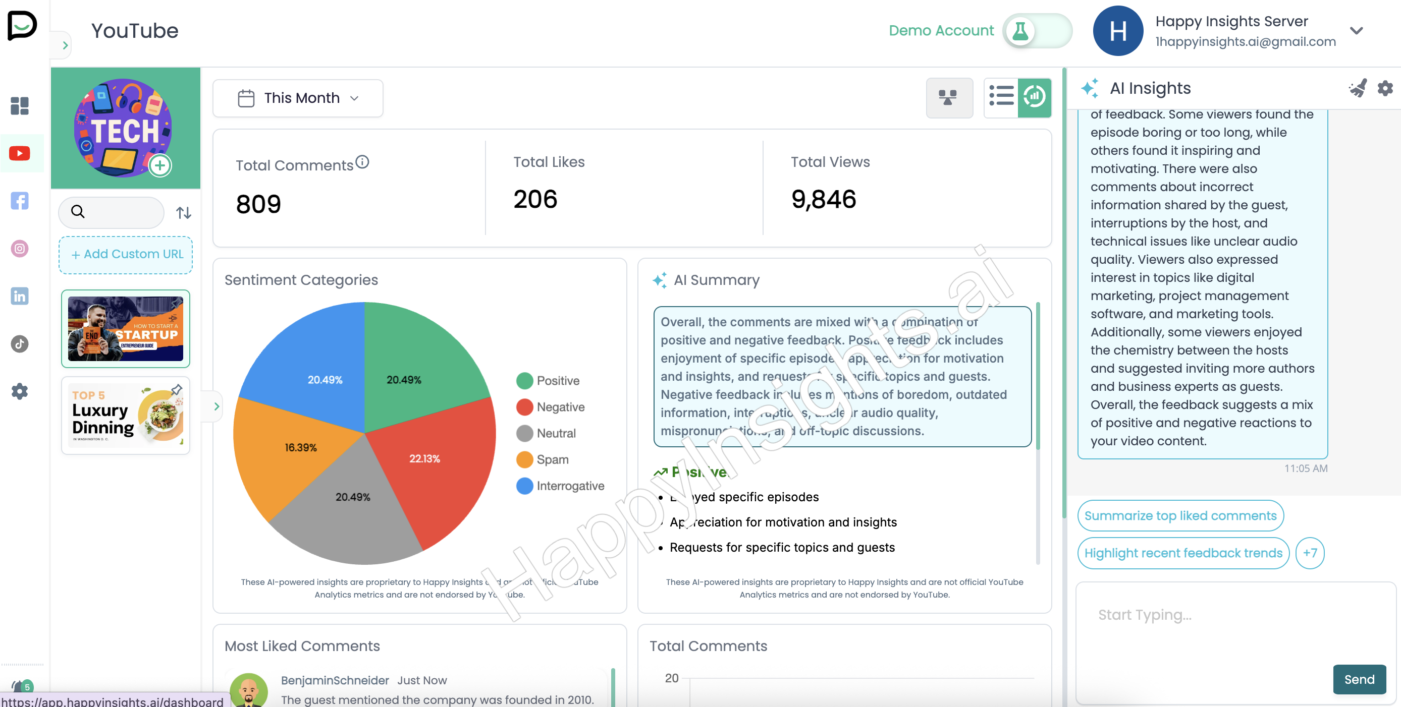 HappyInsights.ai screenshot 1
