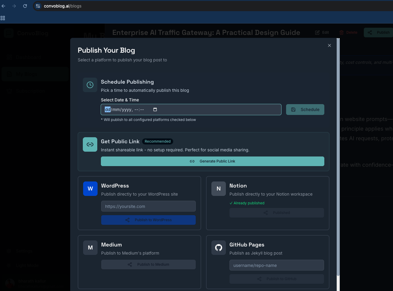 ConvoBlog screenshot 4