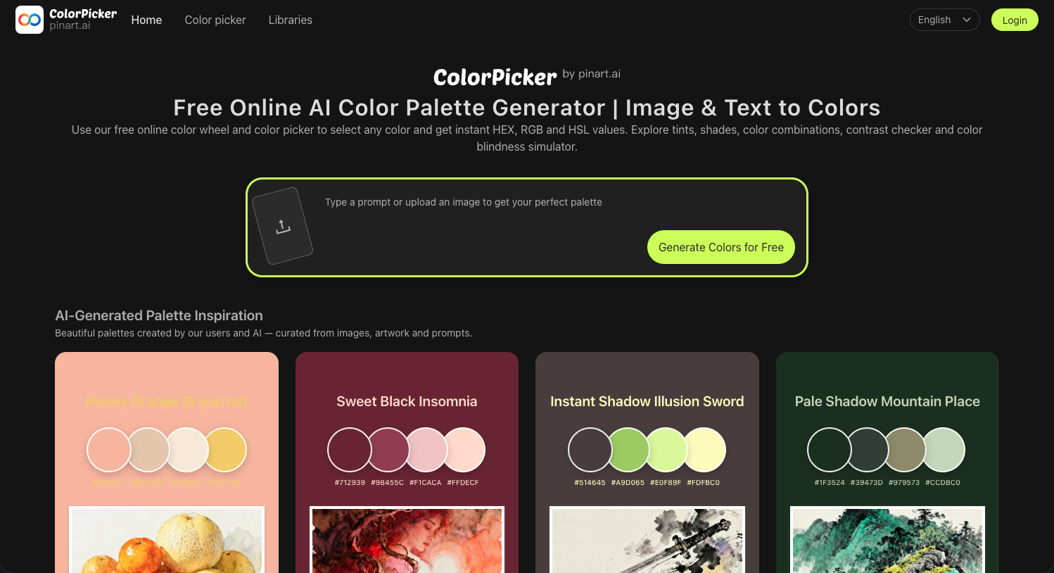 Colorpicker.Pinart.ai screenshot 1