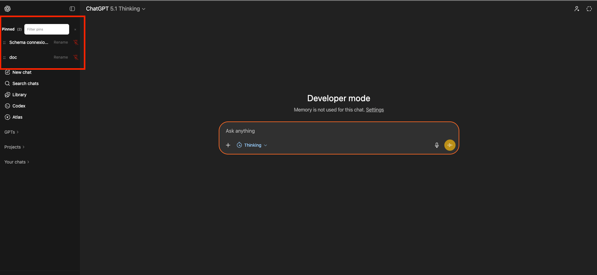Quickpin for chatgpt screenshot 1