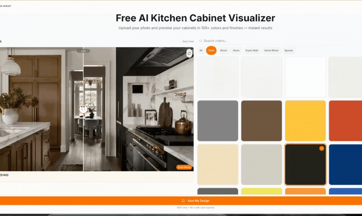 AI Kitchen Cabinet Visualizer screenshot 1