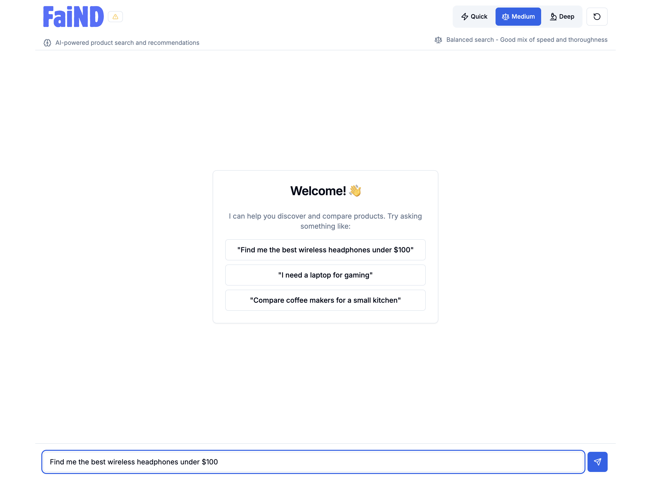 Faind screenshot 2