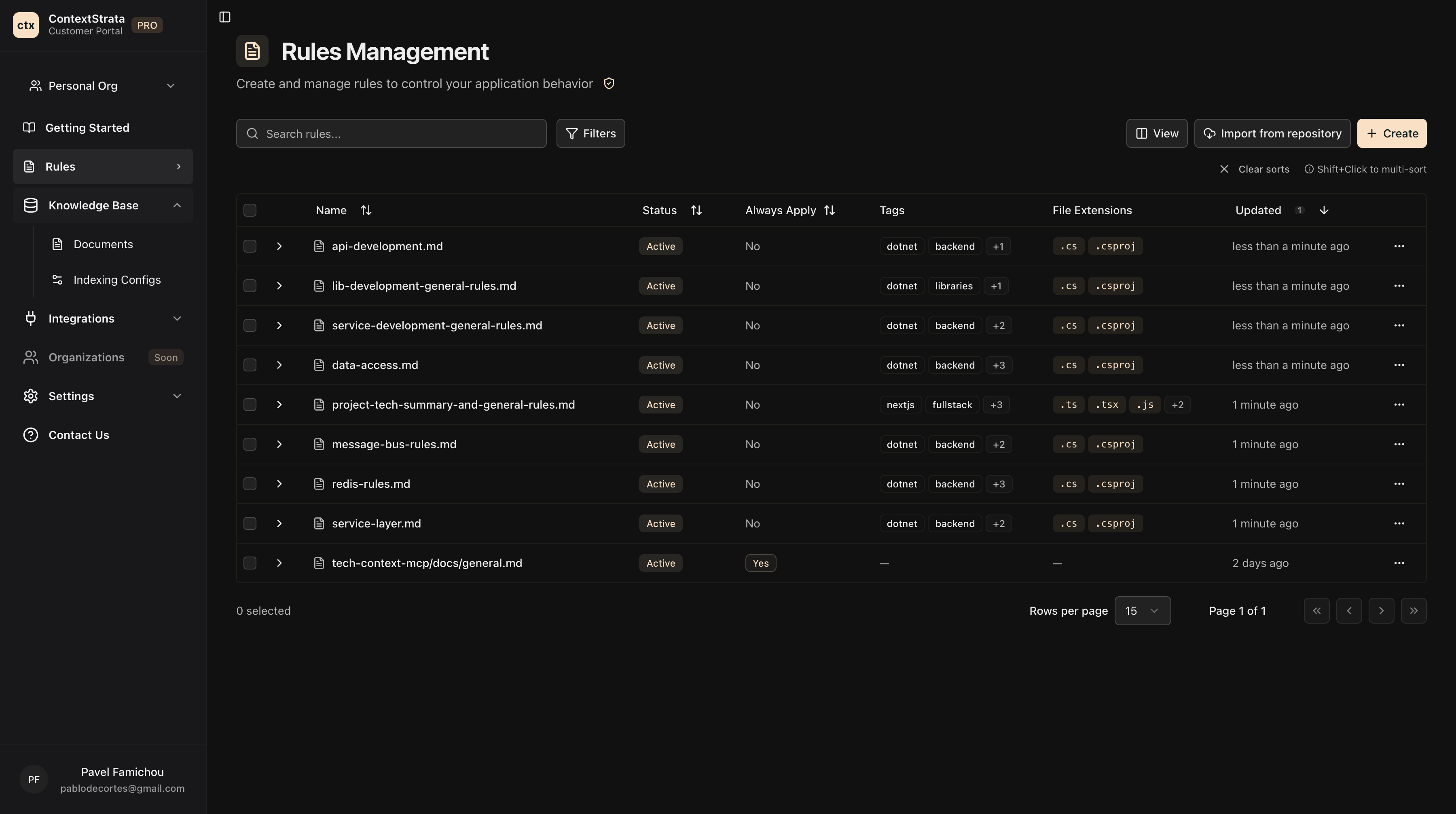 ContextStrata screenshot 2